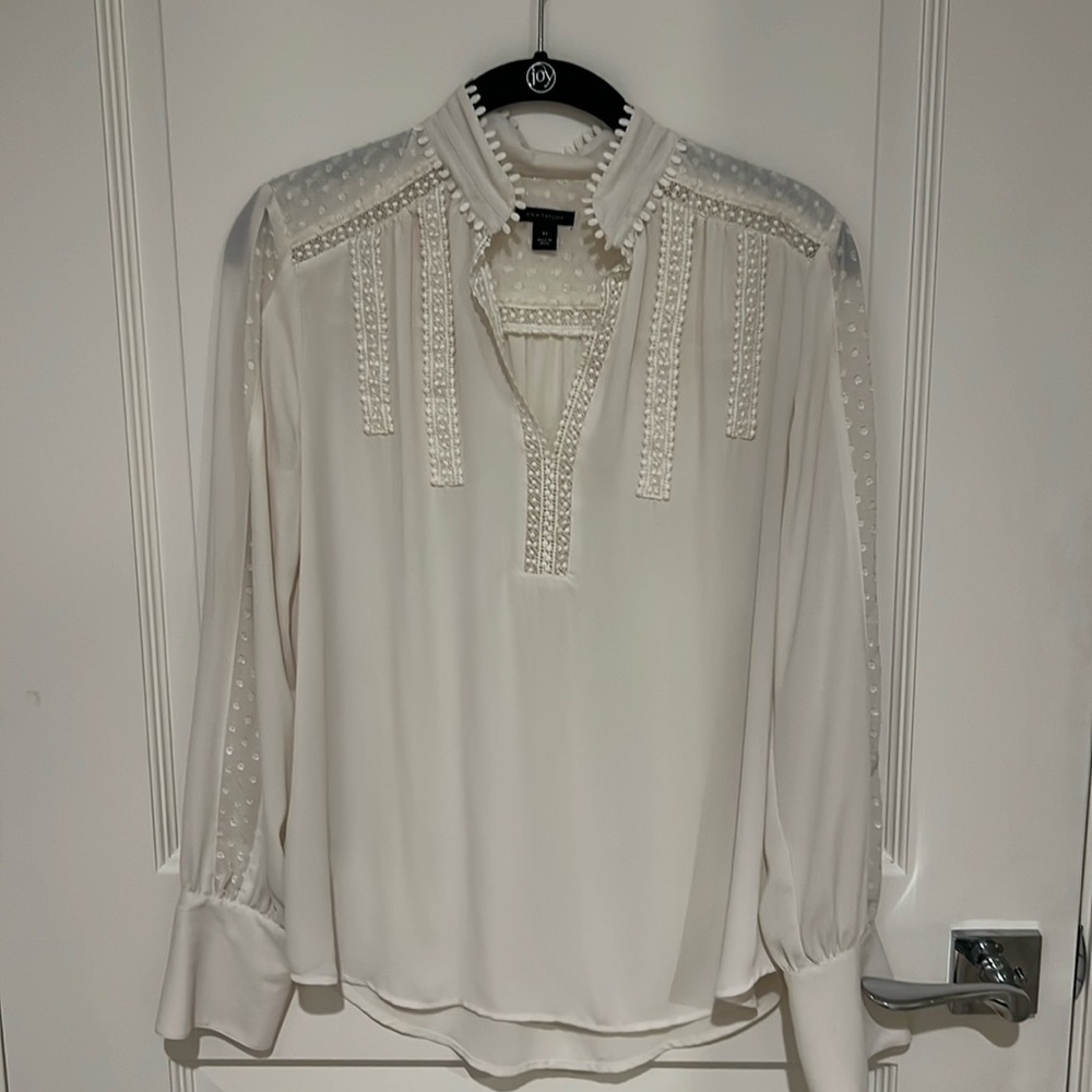 Ann Taylor ivory blouse